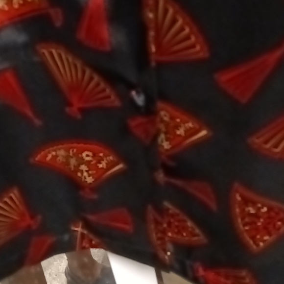 NWT sexy.. sensual cacique black/ red/gold asian-accented pajama set Size 26/28 - Picture 7 of 15